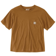 Carhartt 106122 Women's Lightweight Crewneck Pocket T-Shirt - Brown