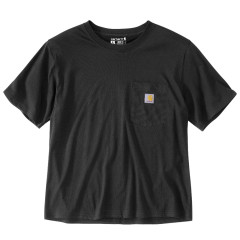 Carhartt 106122 Women's Lightweight Crewneck Pocket T-Shirt - Black