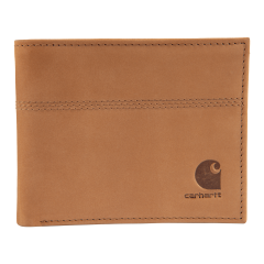 Carhartt B0000207 Saddle Leather Bifold Wallet - Men's - Carhartt Brown