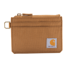 Carhartt B0000245 Zippered Card Keeper Wallet - female - Carhartt Brown