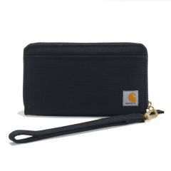 Carhartt B0000246 Nylon Duck Lay-Flat Clutch Wallet - female - Black