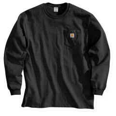 Carhartt K126 Workwear Pocket Long Sleeve T-Shirt - Black