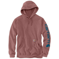Carhartt K288 Sleeve Logo Pocket Hoodie - Apple Butter Red