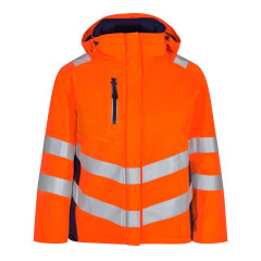 Engel Safety Women's Winter Jacket (1943-930) - Hi-Vis Orange/Blue Ink