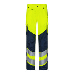 Engel Safety Light Women's Trousers (2543-319) - Hi-Vis Yellow/Blue Ink