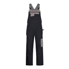 Engel Safety+ Multinorm, Flame Retardant Bib And Brace Overall (3234-825) - Black/Grey