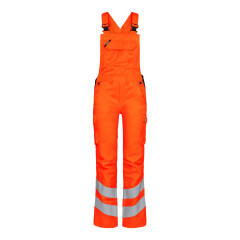 Engel Safety Light Women's Bib And Brace Overall (3543-319) - Hi-Vis Orange