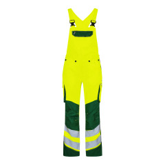 Engel Safety Light Women's Bib And Brace Overall (3543-319) - Hi-Vis Yellow/Green