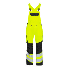 Engel Safety Light Women's Bib And Brace Overall (3543-319) - Hi-Vis Yellow/ Black