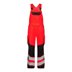 Engel Safety Light Women's Bib And Brace Overall (3543-319) - Hi-Vis Red/Black