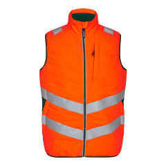 Engel Safety Quilted Inner Gilet Vest (5159-158) - Hi-Vis Orange/Green