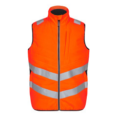 Engel Safety Quilted Inner Gilet Vest (5159-158) - Hi-Vis Orange/Anthracite Grey