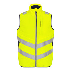 Engel Safety Quilted Inner Gilet Vest (5159-158) - Hi-Vis Yellow/Blue Ink