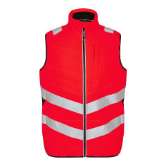 Engel Safety Quilted Inner Gilet Vest (5159-158) - Hi-Vis Red/Black