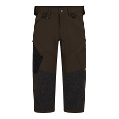 Engel X-Treme Work 3/4 Trouser - Pirate Shorts with 4-Way Stretch (6368-317) - Mocha Brown