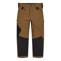Engel X-Treme Work 3/4 Trouser - Pirate Shorts with 4-Way Stretch (6368-317) - Toffee Brown