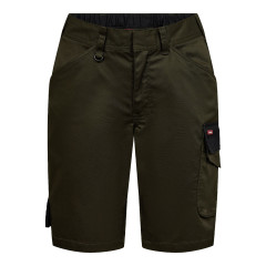 Engel Galaxy Women's Work Shorts with Stretch (6816-255) - Forest Green/Black
