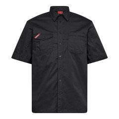 Engel Extend Short-Sleeved Work Shirt with Stretch (7184-812) - Anthracite Grey