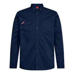 Engel Extend Long-Sleeved Shirt with Stretch (7185-812) - Blue Ink