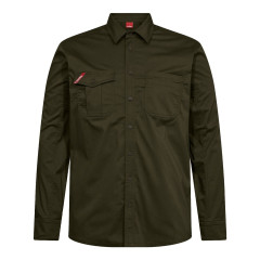 Engel Extend Long-Sleeved Shirt with Stretch (7185-812) - Forest Green
