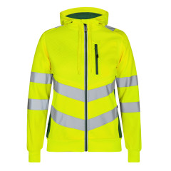 Engel Safety Women's Zip Up Hoodie (8027-241) - Hi-Vis Yellow/Green