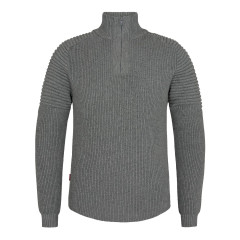 Engel Extend Knitted Zip Neck Sweater (8110-333) - Light Grey