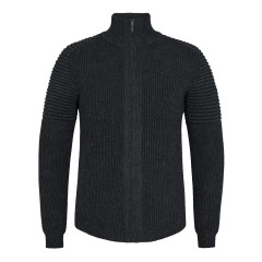 Engel Extend Zip Up Windbreaker Sweater (8111-333) - Dark Grey Melange