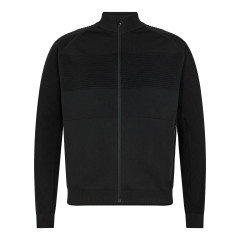 Engel X-Treme Knitted Zip Up Sweater (8378-610) - Black