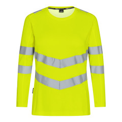 Engel Safety Women's Long-Sleeved T-Shirt (9543-182) - Hi-Vis Yellow
