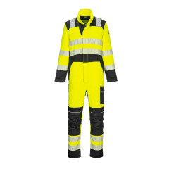 Portwest FR507 PW3 FR Hi-Vis Coverall - (Yellow/Black)