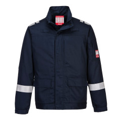 Portwest FR601 Bizflame Work Lightweight Stretch Panelled Jacket (Navy)