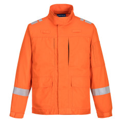 Portwest FR601 Bizflame Work Lightweight Stretch Panelled Jacket (Orange)