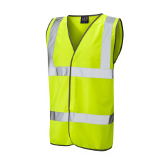 Leo Workwear TARKA ISO 20471 Class 2 Waistcoat - Hi Vis Yellow
