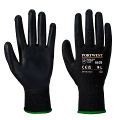 Portwest A635 Eco Cut Resistant Gloves - PU (Black)