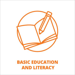 Basic Education and Literacy (500mm x 500mm)