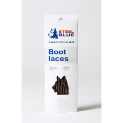 Steel Blue Safety Boot Laces 2PK - 140cm - Black/Brown