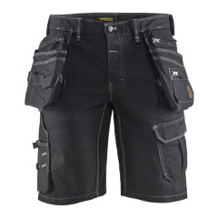 Blaklader 1992 Craftsman Work Shorts CORDURA® Denim Stretch X1900 (Black)