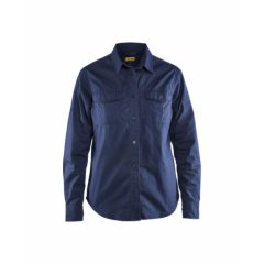 Blaklader 3208 Ladies Twill Shirt (Navy Blue)
