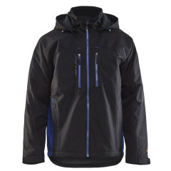 Blaklader 4890 Functional Jacket - Waterproof, Lined (Black/Cornflower Blue)