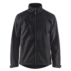 Blaklader 4950 Softshell Jacket - Water Repellent, Windproof (Black/Dark Grey)