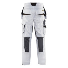 Blaklader 1096 Ripstop Painter Trouser With Stretch (White/Black)