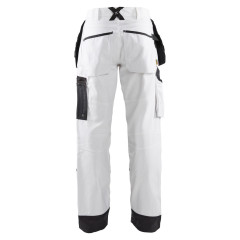 Blaklader 1510 Painters Trouser X1500 (White/Dark Grey)