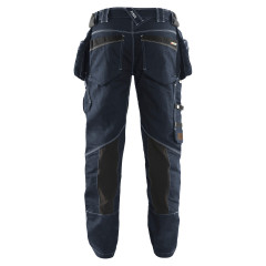 Blaklader 1990 Craftsman Trousers with Stretch X1900 (Navy Blue/Black)