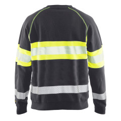 Blaklader 3359 Hi-Vis Sweater - Mid Grey/Hi-Vis Yellow
