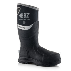 Buckbootz BBZ9000 Neoprene Rubber Safety Wellington Boots (Black)