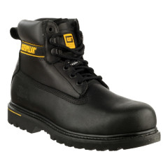 Caterpillar Holton Leather Goodyear Welted Safety Boot - S3 HRO SRC (Black)