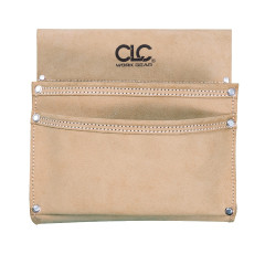 CLC Leather Nail & Tool Pouch for Belt, 2-pocket (CL10I822X)