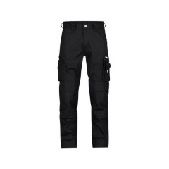 Dassy 200487 Miami Work Trousers With Knee Pockets - Black - UK 36 (EU52) - Regular Leg - 245 GSM - SALE