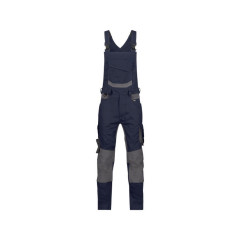 Dassy 400163 Tronix Bib & Brace Overall with Stretch and Knee Pockets - Midnight Blue/Anthracite Grey - UK 35 (EU50) Regular - SALE