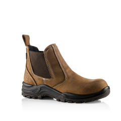 Buckbootz DEALERZ Safety Dealer Boots, Lightweight, Waterproof - S7S HRO FO LG WR (Brown)
